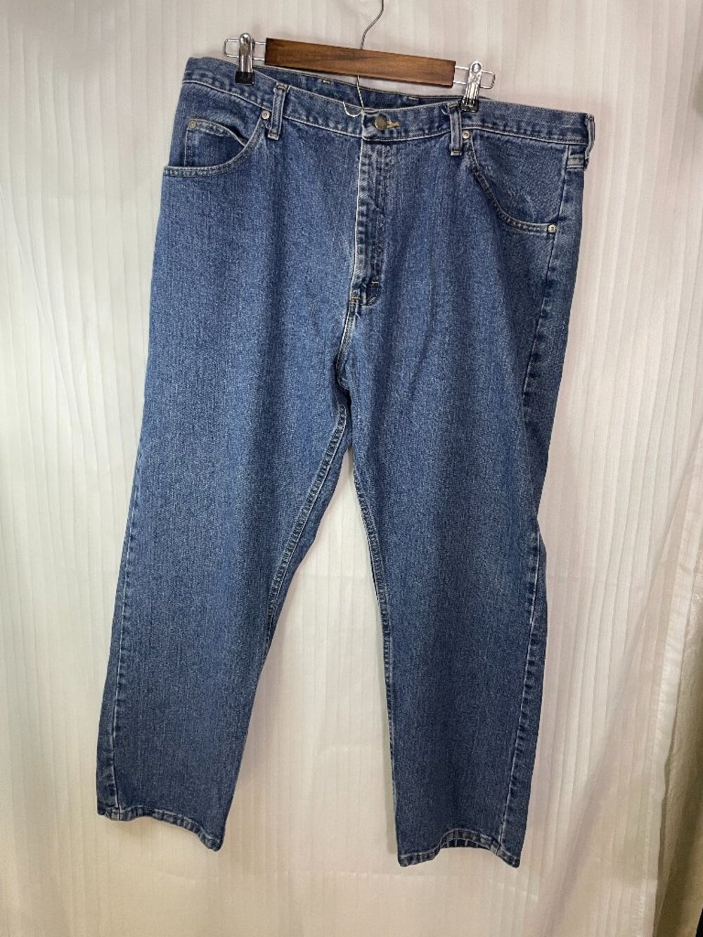 Wrangler Authentic Jeans Men's 40x30 Relaxed Fit Blue Denim 100% Cotton